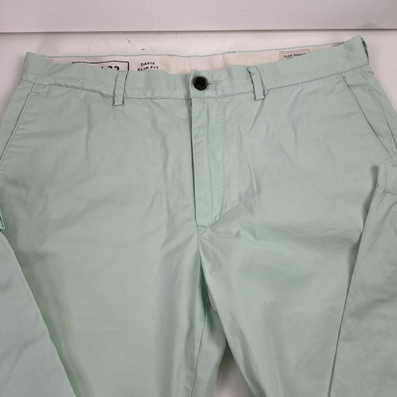 Club Monaco Men's Davis Slim Fit Mint Khakis - Picture 2 of 10